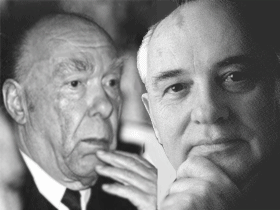 Александр Яковлев и Михаил Горбачев. Коллаж Каспарова.Ru Александр Яковлев и Михаил Горбачев. Коллаж Каспарова.Ru