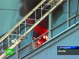 Пожар. Кадр НТВ. Пожар. Кадр НТВ.