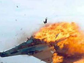 Горящий самолет. Фото с сайта www.x-libri.ru