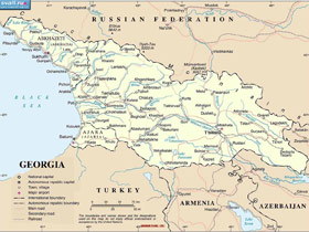 Карта Грузии Карта Грузии