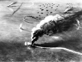 Диорама сражения у атолла Мидуэй. Изображение с сайта history.navy.mil Диорама сражения у атолла Мидуэй. Изображение с сайта history.navy.mil