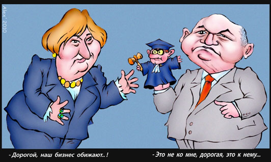 Елена Батурина и Юрий Лужков. Карикатура. Елена Батурина и Юрий Лужков. Карикатура.