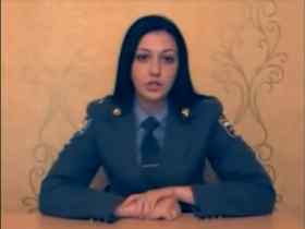 Кадр из видеообращения Екатерины Рогозы