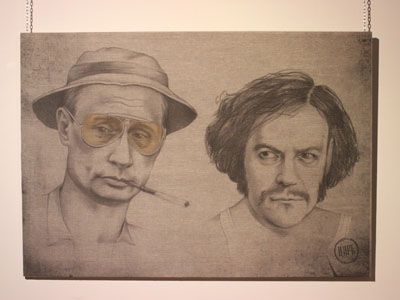 Путин, Медведев. Выставка No politics. Just a joke. Фото Павла Иванченко Путин, Медведев. Выставка No politics. Just a joke. Фото Павла Иванченко