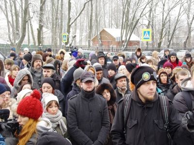 Акция против реорганизации детской онкобольницы в Петербурге. Фото Катерины Агаджановой Акция против реорганизации детской онкобольницы в Петербурге. Фото Катерины Агаджановой