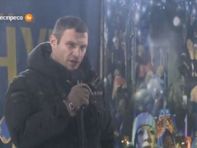 Виталий Кличко на Майдане Виталий Кличко на Майдане