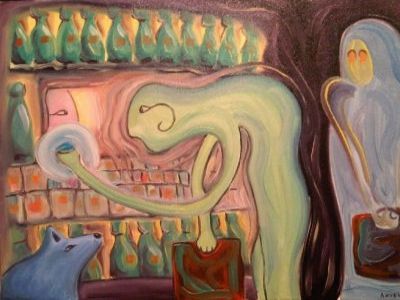 Ларек. Рисунок: Анненков М.В. Ларек. Рисунок: Анненков М.В.