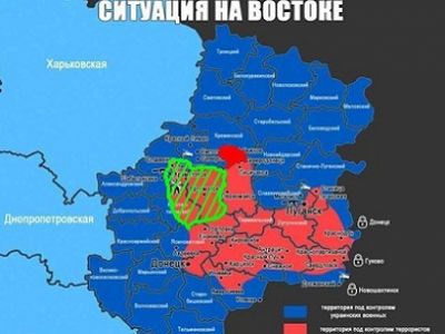 Карта боевых действий в Украине Карта боевых действий в Украине