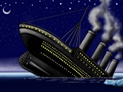 Тонущий корабль. Источник - http://www.toonpool.com/ Тонущий корабль. Источник - http://www.toonpool.com/