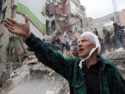 Обстрел в Дебальцево. Фото: anews.com Обстрел в Дебальцево. Фото: anews.com