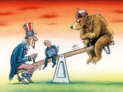 Люди и животное — типичная карикатура. Фото: rustoria.ru Люди и животное — типичная карикатура. Фото: rustoria.ru