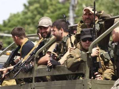 Чеченские наемники в Украине. Фото: balkan-lenta.info. Чеченские наемники в Украине. Фото: balkan-lenta.info.