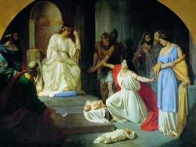 Н.Н.Ге, "Суд царя Соломона". Источник - http://russian7.ru/ Н.Н.Ге, "Суд царя Соломона". Источник - http://russian7.ru/