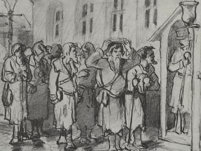 Фрагмент "Ходоки-просители", Василий Перов. Фото: artchive.ru Фрагмент "Ходоки-просители", Василий Перов. Фото: artchive.ru