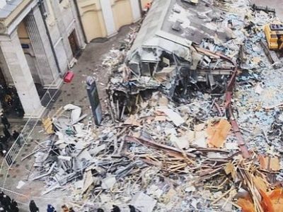 Снесенные павильоны у "Новослободской". Фото: ixtc.org Снесенные павильоны у "Новослободской". Фото: ixtc.org