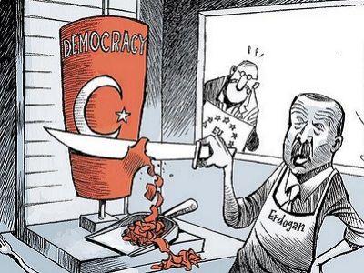 Эрдоган и демократия. Карикатура New York Times, источник - mk-turkey.ru Эрдоган и демократия. Карикатура New York Times, источник - mk-turkey.ru