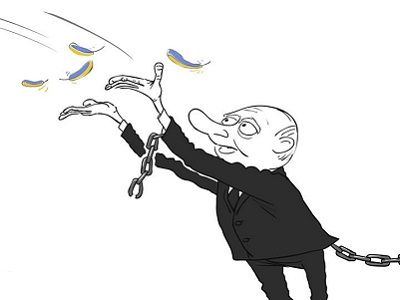 Путин отправляет Савченко в Киев. Рис. С.Елкина, источник - www.facebook.com/sergey.elkin1 Путин отправляет Савченко в Киев. Рис. С.Елкина, источник - www.facebook.com/sergey.elkin1