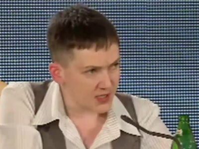 Надежда Савченко. Фото: скриншот "Радио Свобода" Надежда Савченко. Фото: скриншот "Радио Свобода"