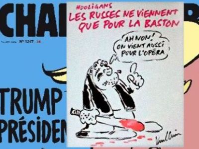 Карикатура в журнале Charlie Hebdo Карикатура в журнале Charlie Hebdo