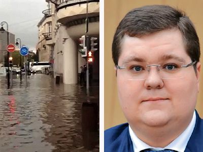 Чайка и затопленная улица Фото: https://navalny.com Чайка и затопленная улица Фото: https://navalny.com