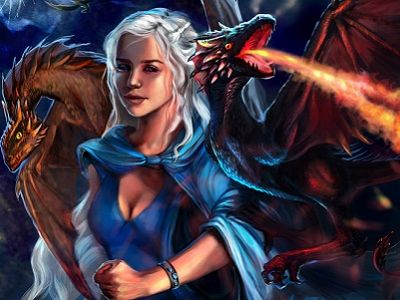 Дейнерис и драконы. Фан-арт по "Игре престолов". Источник - alexstuff.ru/drakony-deyeneris-art-2.html Дейнерис и драконы. Фан-арт по "Игре престолов". Источник - alexstuff.ru/drakony-deyeneris-art-2.html