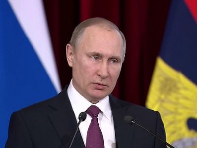 Президент РФ Владимир Путин на вечере, посвященном Росгвардии. Фото: vesti.ru Президент РФ Владимир Путин на вечере, посвященном Росгвардии. Фото: vesti.ru