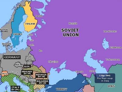 Границы на 22.6.41. Источник - historian-rso.livejournal.com Границы на 22.6.41. Источник - historian-rso.livejournal.com