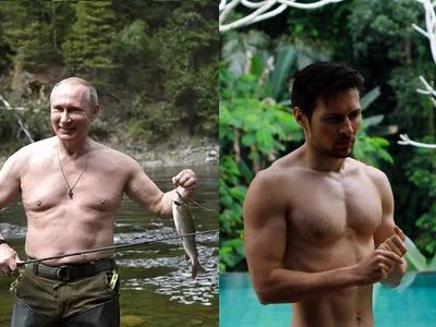 Путин и Дуров #PutinShirtlessChallenge. Коллаж: Каспаров.Ru Путин и Дуров #PutinShirtlessChallenge. Коллаж: Каспаров.Ru