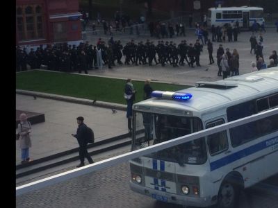 Манежная площадь 8 октября Фото: Денис Стяжкин Манежная площадь 8 октября Фото: Денис Стяжкин