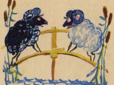 Бараны на мосту. Источник - russkay-literatura.net Бараны на мосту. Источник - russkay-literatura.net