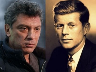 Борис Немцов, Джон Кеннеди. Источники - abnews.ru, vladtime.ru Борис Немцов, Джон Кеннеди. Источники - abnews.ru, vladtime.ru