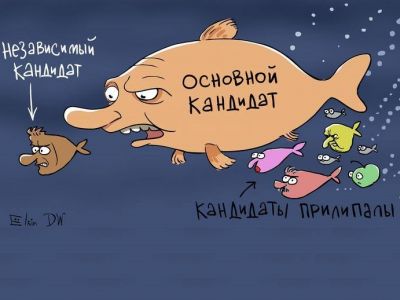 В мире рыб: "выборы"-2018. Карикатура: С. Елкин, dw.com, facebook.com/sergey.elkin1 В мире рыб: "выборы"-2018. Карикатура: С. Елкин, dw.com, facebook.com/sergey.elkin1