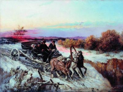 Тройка зимой. Николай Сверчков Тройка зимой. Николай Сверчков