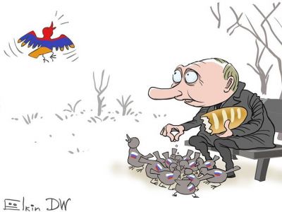Армения - в свободном полете. Рис. С.Елкина, иллюстрация: dw.com Армения - в свободном полете. Рис. С.Елкина, иллюстрация: dw.com
