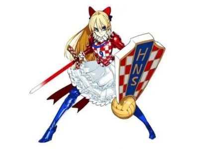 Аниме-маскот футбольной сборной Хорватия-тян. Иллюстрация: escapistmagazine.com Аниме-маскот футбольной сборной Хорватия-тян. Иллюстрация: escapistmagazine.com