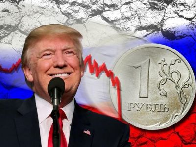 Трамп и рубль. Коллаж: economics-prorok.com Трамп и рубль. Коллаж: economics-prorok.com