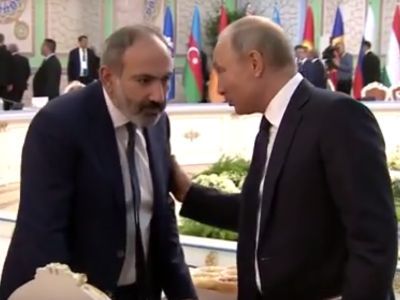 Пашинян и Путин в Душанбе. Фото: https://youtu.be/YKbm8t98hXw Пашинян и Путин в Душанбе. Фото: https://youtu.be/YKbm8t98hXw