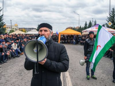 Митинг в Магасе. Фото: ТАСС, Владимир Смирнов Митинг в Магасе. Фото: ТАСС, Владимир Смирнов