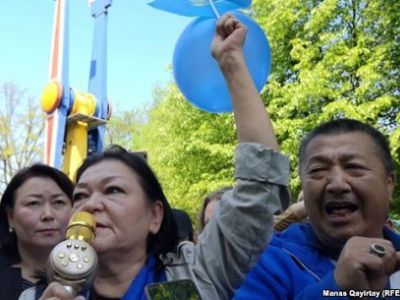 Протестующие в Нур-Султане. Фото: RFE Протестующие в Нур-Султане. Фото: RFE
