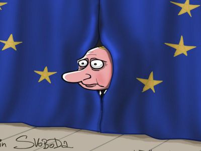 РФ снова в ПАСЕ. Карикатура С.Елкина: svoboda.org РФ снова в ПАСЕ. Карикатура С.Елкина: svoboda.org