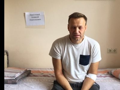 Оппозиционный политик Алексей Навальный в камере. Фото: navalny.com Оппозиционный политик Алексей Навальный в камере. Фото: navalny.com