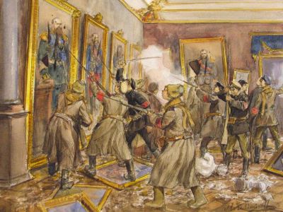 Погромщики после октябрьского переворота. Рис. И.Владимирова: www.facebook.com/maxim.nikitka.mirovich Погромщики после октябрьского переворота. Рис. И.Владимирова: www.facebook.com/maxim.nikitka.mirovich