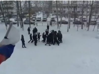 Тренировка по разгону митингов в Татарстане. Скриншот: instagram.com/p/B6Vkr1FKpku Тренировка по разгону митингов в Татарстане. Скриншот: instagram.com/p/B6Vkr1FKpku