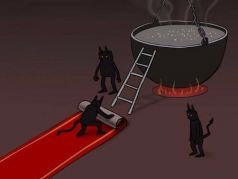 В ад по ковровой дорожке! Рис. С.Елкина: The Moscow Times