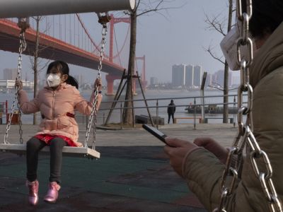 Ухань, городской парк, январь 2020. Фото: АР Ухань, городской парк, январь 2020. Фото: АР