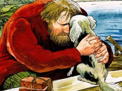 Герасим и Муму. Иллюстрация: yablor.ru Герасим и Муму. Иллюстрация: yablor.ru