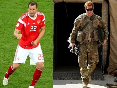 Футболист "Зенита" и сборной РФ Артем Дзюба; принц Гарри. Фото: RT, pikabu.ru Футболист "Зенита" и сборной РФ Артем Дзюба; принц Гарри. Фото: RT, pikabu.ru