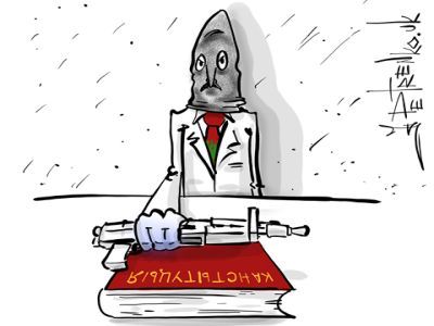 Лукашенко и конституция. Рисунок: Андрей Петренко Лукашенко и конституция. Рисунок: Андрей Петренко