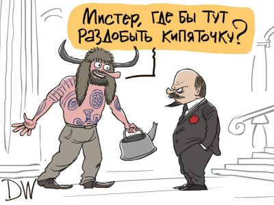 Трампист и Ленин. Карикатура С.Елкина: dw.com Трампист и Ленин. Карикатура С.Елкина: dw.com