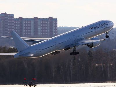 Самолет авиакомпании Nordwind. Фото: Марина Лысцева/ТАСС Самолет авиакомпании Nordwind. Фото: Марина Лысцева/ТАСС